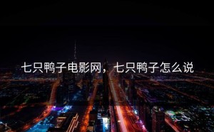 七只鸭子电影网，七只鸭子怎么说