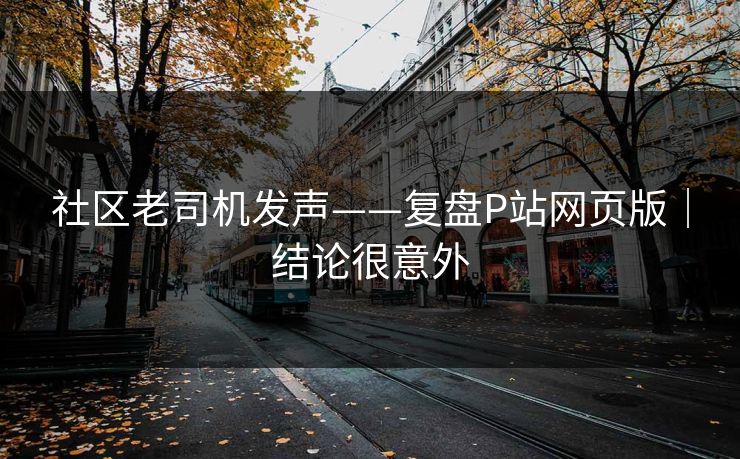 社区老司机发声——复盘P站网页版|结论很意外 社区老司机发声——复盘P站网页版|结论很意外